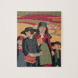 AMISH CHILDREN ART JIGSAW PUZZLE LEGPUZZEL