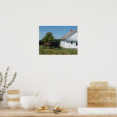 Amish Church en Paarden Poster (Keuken)