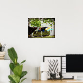 Amish Clothes Line en Hay Wagon Poster (Thuiskantoor)