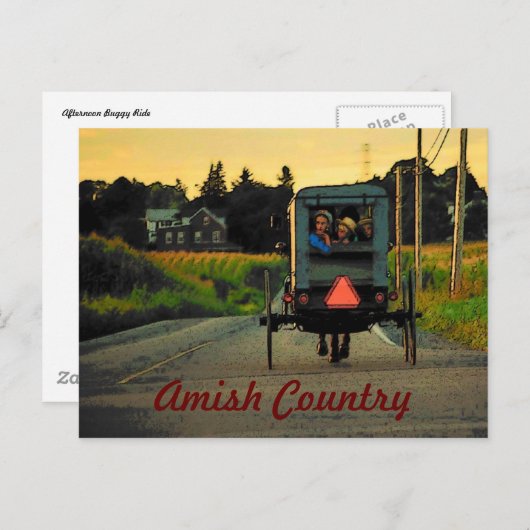 Amish Country Briefkaart (Voorkant / Achterkant)