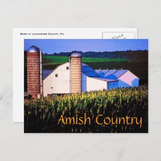 Amish Country Briefkaart (Voorkant / Achterkant)