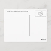 Amish Country Briefkaart (Achterkant)