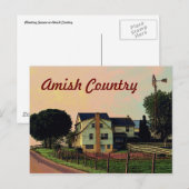 Amish Country Briefkaart (Voorkant / Achterkant)