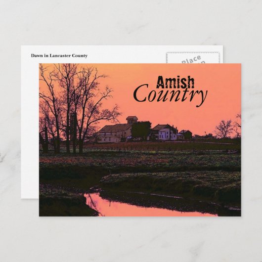 Amish Country Briefkaart (Voorkant / Achterkant)