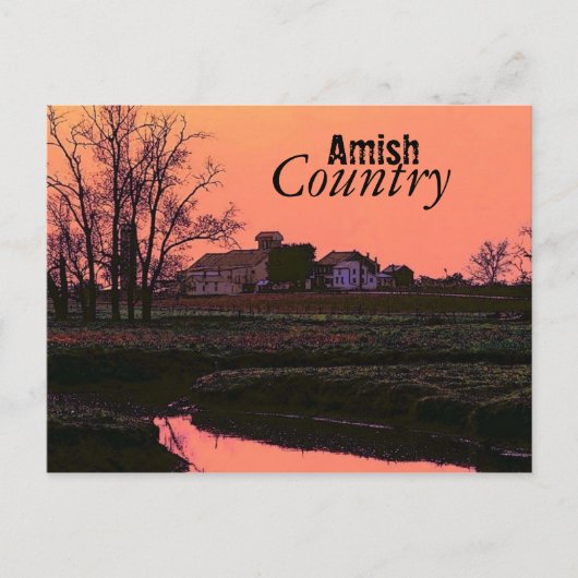 Amish Country Briefkaart (Voorkant)
