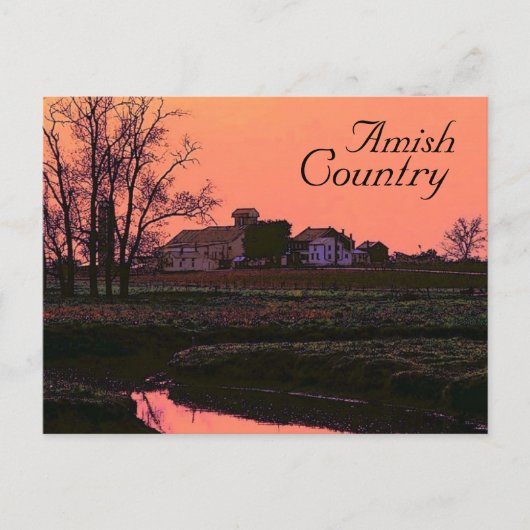 Amish Country Briefkaart (Voorkant)