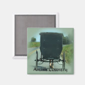 Amish Country Buggy Magneet (Voorkant / Achterkant)