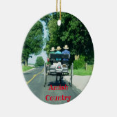 Amish Country Panoramic Kerstmis Ornament (Rechts)