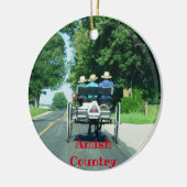 Amish Country Panoramic Kerstmis Ornament (Links)