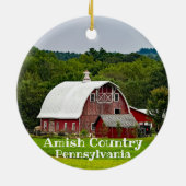 Amish Country Panoramic Kerstmis Ornament (Achterkant)