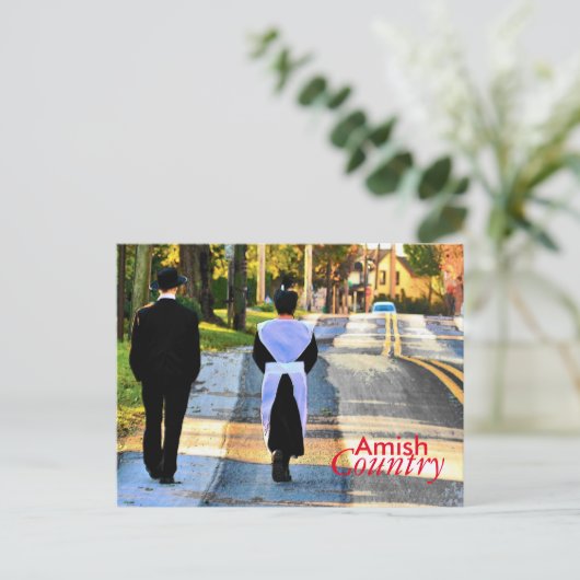 Amish Country Postcard Briefkaart (Staand voorkant)