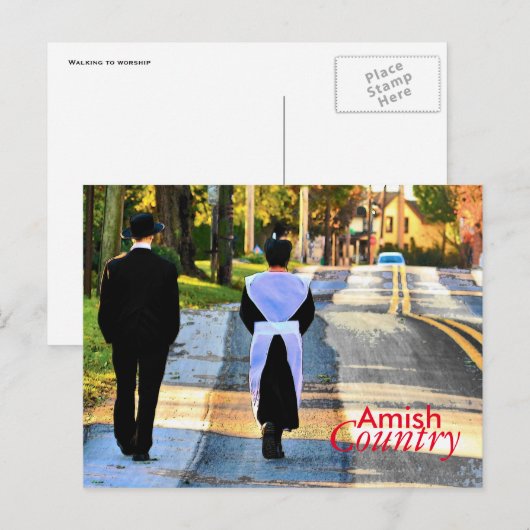 Amish Country Postcard Briefkaart (Voorkant / Achterkant)