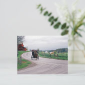 Amish Country Road Briefkaart (Staand voorkant)