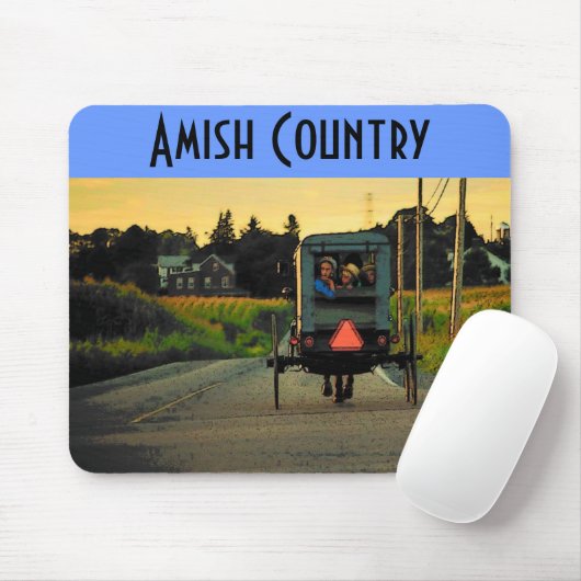 Amish Country (Road) Mousepad Muismat (Met muis)