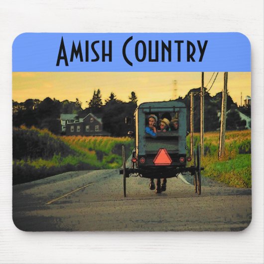 Amish Country (Road) Mousepad Muismat (Voorkant)