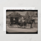 Amish Country Sugarcreek,Ohio Briefkaart (Voorkant / Achterkant)