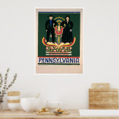 Amish Couple Costumes 1938 WPA Poster (Keuken)