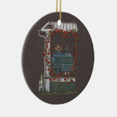 Amish Couple on Porch Swing Keramisch Ornament (Rechts)