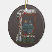 Amish Couple on Porch Swing Keramisch Ornament (Links)