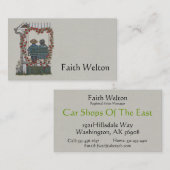 Amish Couple on Porch Swing Visitekaartje (Voorkant / Achterkant)