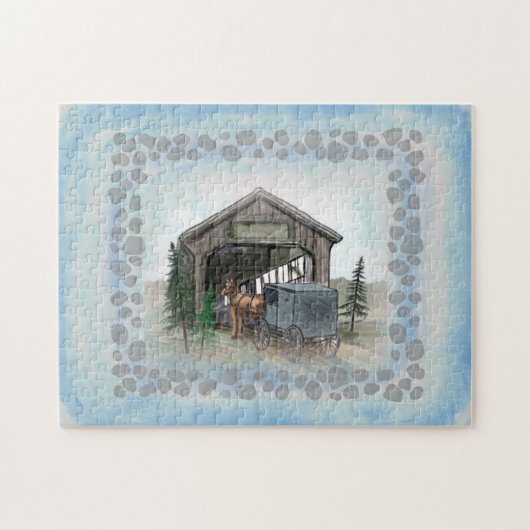 Amish Covered Bridge Legpuzzel (Horizontaal)