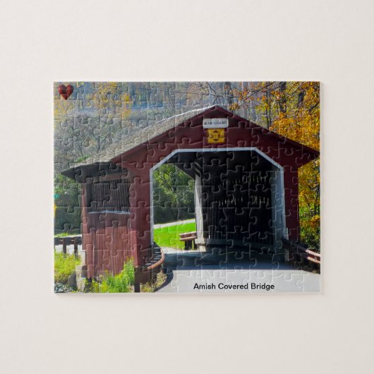 Amish Covered Bridge Legpuzzel (Horizontaal)