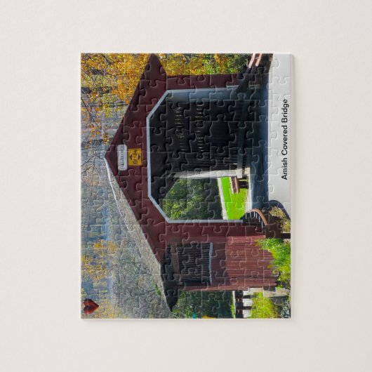 Amish Covered Bridge Legpuzzel (Verticaal)