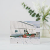 Amish Covered Wagon-Briefkaart Briefkaart (Staand voorkant)