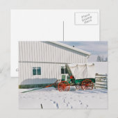 Amish Covered Wagon-Briefkaart Briefkaart (Voorkant / Achterkant)