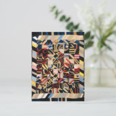 Amish Crazy Quilt van Lydia Beachy Briefkaart (Staand voorkant)