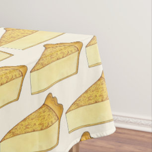 Amish Custard Pie Tart Dessert Slice Baking Food Tafelkleed