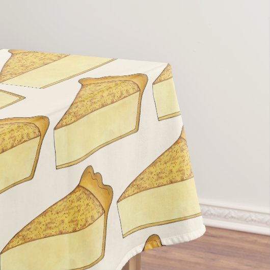 Amish Custard Pie Tart Dessert Slice Baking Food Tafelkleed (Voorbeeld)