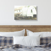 Amish Dairy Black en White Canvas Afdruk (Insitu (Slaapkamer))