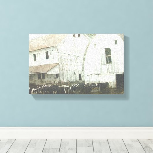 Amish Dairy Canvas Afdruk (Insitu (Houten vloer))