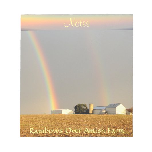 Amish Double Rainbow Notitieblok (Voorkant)