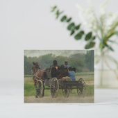 Amish Family Outing Briefkaart (Staand voorkant)