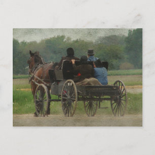 Amish Family Outing Briefkaart