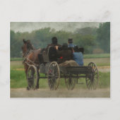 Amish Family Outing Briefkaart (Voorkant)