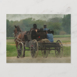 Amish Family Outing Briefkaart