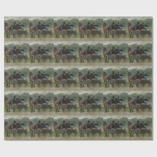 Amish Family Outing Cadeaupapier (Vlak)