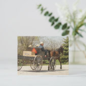 Amish Family Rubriek Home Briefkaart (Staand voorkant)