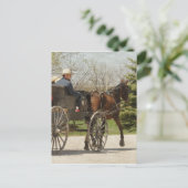 Amish Family Rubriek Home Briefkaart (Staand voorkant)