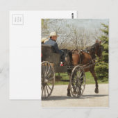 Amish Family Rubriek Home Briefkaart (Voorkant / Achterkant)