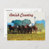 Amish Farming Briefkaart (Voorkant / Achterkant)