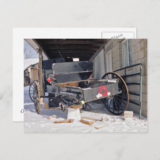 Amish Flat-Briefkaart Briefkaart (Voorkant / Achterkant)