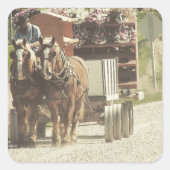 Amish Flower Delivery Vierkante Sticker (Voorkant)