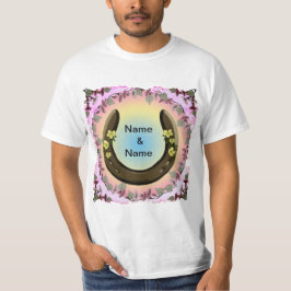 Amish Flower Hoefijzer T-shirt