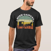 Amish Gangsta Paard en Buggy  Grappig T-shirt (Voorkant)