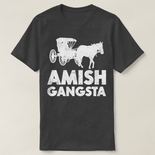 Amish Gangsta T-shirt (Design voorkant)