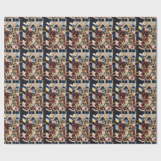 Amish gestoorde quilt cadeaupapier (Vlak)